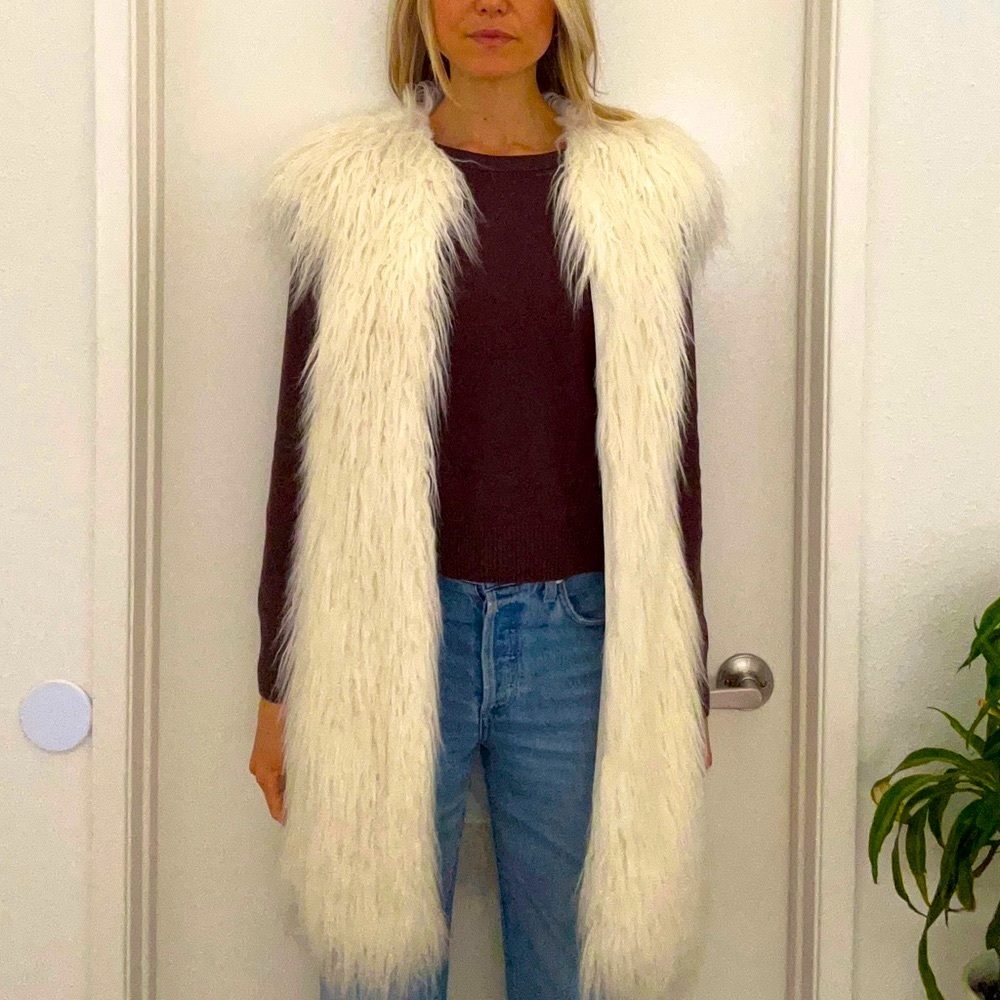 Zara Basic Faux Fur Vest